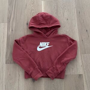 Girls’ Nike Club Fleece Cropped Hoodie - Size Small